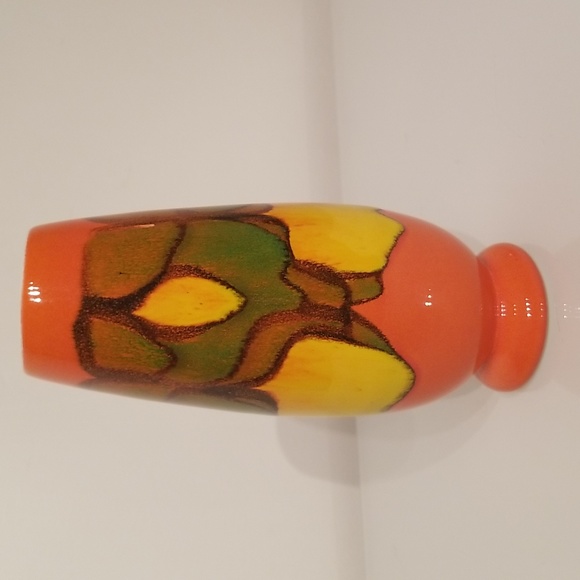 1970s Vintage Poole Pottery Vase Delphis 15 Abstract signed by Elaine Martin - Picture 1 of 17